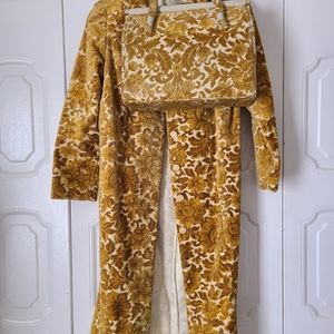 Vintage coat and purse set bundle